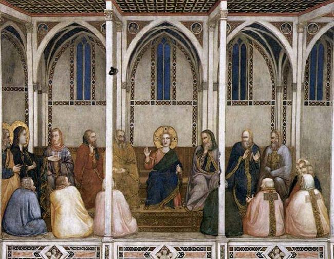 GIOTTO di Bondone Christ Among the Doctors Norge oil painting art